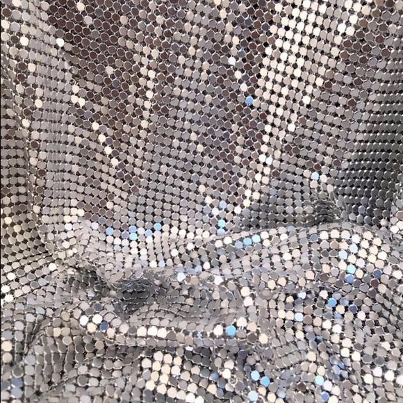 Celebrity inspired silver party dress with choker - Picture 2 of 3